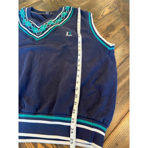 VTG PGA Tour Golf Sweater Vest Men XL Grandpa Twee Academia Grunge Preppy Knit - Picture 5 of 8